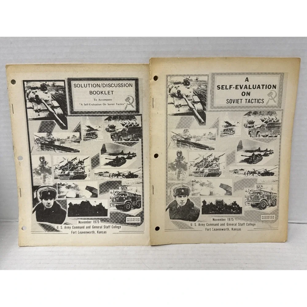 Soviet Tactics Solution / Discussion & Self Evaluation Study Booklets Nov 1975